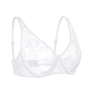 Hot Women Bras Ultra-thin bh Lace Brassiere Underwired Bra Padless Sexy Lingerie - Picture 1 of 17