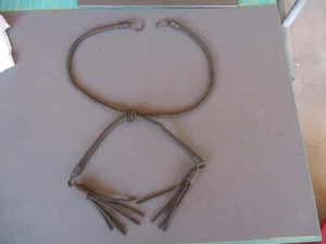 Cappello vintage campagna molla, corda orlo ghianda acciaio arrotolato, prima guerra mondiale, militare, boy scout - Foto 1 di 10