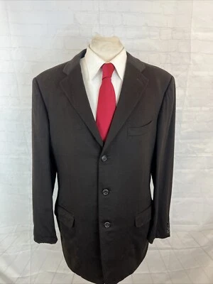 Blazer masculino de cashmere marrom escuro Ermengildo Zegna 42L US$ 2.895 OUTONO/INVERNO - Imagem 1 de 4