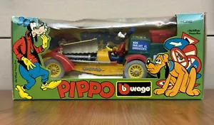 Burago 8005 Walt Disney 1:18 Pippo Pippo Vintage 1983 Die Cast Made in Italy Box - Foto 1 di 15