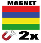  2 x MAURICE Drapeau Magnet 6x3 cm Aimant déco magnétique frigo 