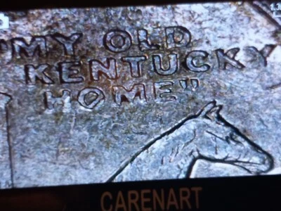 2001 P Kentucky State Quarter Mint Error - Large DIE CUT ON HORSE MOUTH  - Image 1 of 4
