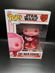 Funko Pop Star Wars 671 Obi-Wan Kenobi Pink Valentine - Picture 1 of 4