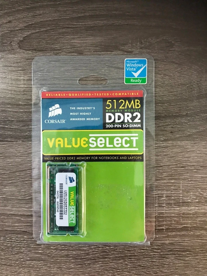 Corsair 512 MB SO-DIMM DDR2 Memory (VS512SDS533D2)