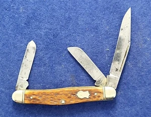 JOHN PRIMBLE BELKNAP HDW. & MFG CO. ,STOCKMAN 3 blade pocket knife 5373 - Picture 1 of 10