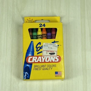 Caja De 24 Crayones Sargent Vintage Hecha En USA - Imagen 1 de 7