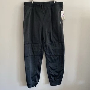 US Polo Assn XXL Lounge Pull On Pajama Pants Dark Grey Comfort Fleece Lined New - Picture 1 of 14