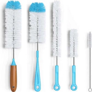 Chainplus Bottle Brush Cleaner Set, 5 Pack Long Brushes for Bottles and Straws - Picture 1 of 5