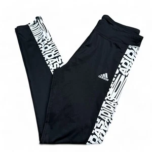 Adidas Leggings Youth Size XL Black Aeroready Athleisure Activewear Pants - Picture 1 of 15