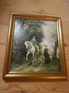 Rudolf Koller Am Zürichsee 1891 Hold Gemälde - Bild 1 von 4