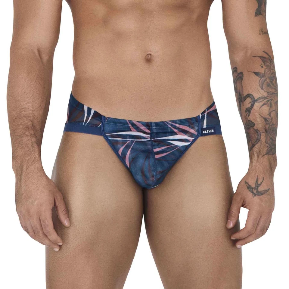 Clever Moda Continental Brief mens underwear bikini male slip mesh low rise - Image 1 of 3