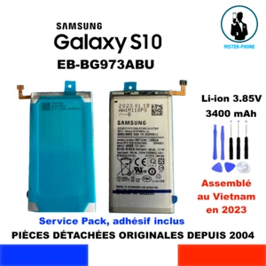 BATTERIE ORIGINE NEUVE SAMSUNG GALAXY S10 EB-BG973ABU SM-G973F/DS 3400mAh OEM - Photo 1 sur 10