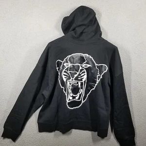 Jordan Sweatshirt Women Large Iconic Brooklyn Fleece Panther Hoodie Sweater - Picture 1 of 13