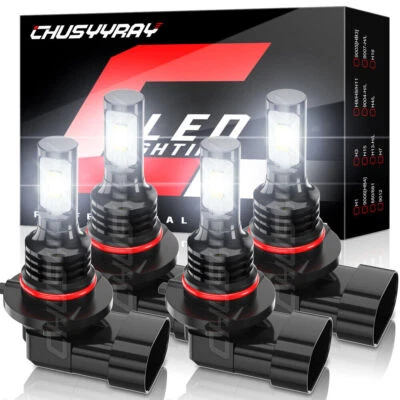 4x white For Honda Civic 2006-2011 LED Headlight High Low Beam Bulbs Combo Kit - Image 1 of 4