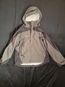 Columbia Omni-tech Jacket 8 Youth Black Grey Titanium - Picture 1 of 11
