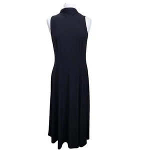 Coldwater Creek Sleeveless Mock T-Neck Fit Flare Maxi Dress Size Small Petite - Picture 1 of 9