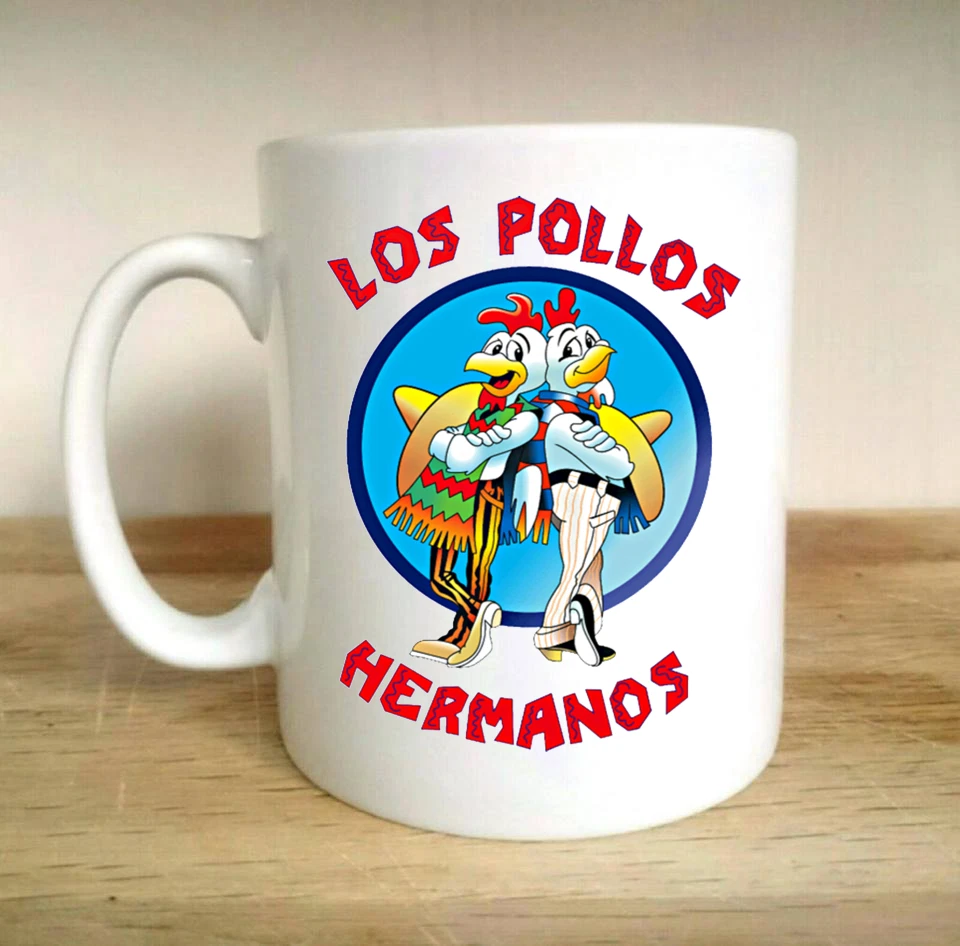 LOS POLLOS HERMANOS SAUL METH BLUE CRYSTAL MUG CUP GIFT PRESENT FATHERS DAY