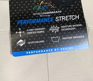 Nuevos Pantalones Cortos Para Hombre 40 Greg Norman Performance Elastizados Taupe Informales Golf - Imagen 1 de 6