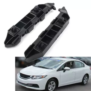 Front Driver & Passenger Side Bumper Brackets Fit CIVIC Sedan 2012-2015 Pair co - Picture 1 of 9