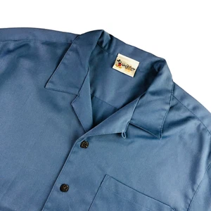 Disney World Cast Member Hollywood Studios Men's Camp Shirt Blue • Medium - Picture 1 of 8