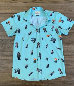 RSVTS Home Alone 2019 Button Down Mint Green Novelty Child’s Shirt XXL - Picture 1 of 6