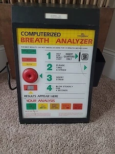 Coin Operated Computerized Alcohol Breath Tester Analyzer - Mancave (See Descr) - Picture 1 of 24