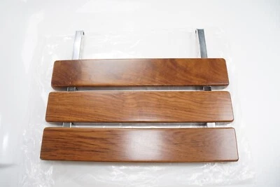 ¡SOLO ASIENTO DE REPUESTO! Asiento de ducha plegable Kenley banco de teca taburete de baño Foto 1 de 4