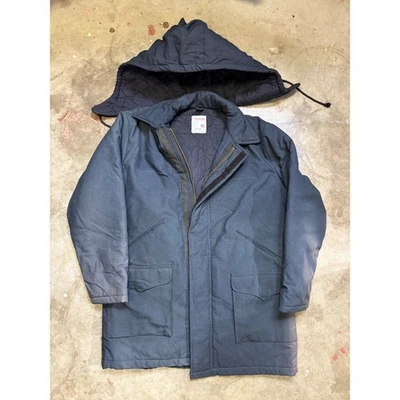 Workrite Nomex III Flame Resistant Jacket with Hood Blue Mens Medium Parka FR - Image 1 of 4