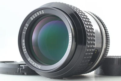 [Quase em perfeito estado] Lente Nikon Ai Nikkor 105mm f/2.5 telefoto MF do Japão - Imagem 1 de 4