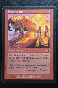 Magic The Gathering Magic The Gathering Sello de Fuego Francés Némesis LP Ligeramente Jugado - Imagen 1 de 2