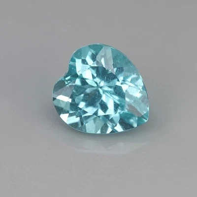 Linda forma de corazón de apatita natural azul Paraiba brillante de 1,04 quilates 2507618-14 Foto 1 de 4