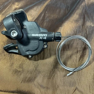 SRAM X4 Trigger Shifter - Rear 8-Speed, Black Right Hand Shifter 8spd - Image 1 of 4