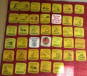 40x different GREENALL WHITLEY WARRINGTON BEERMATS - Picture 1 of 2