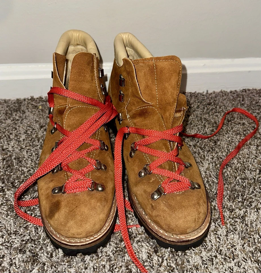 Botas de gamuza de senderismo Montblanc de colección de los años 80 talla 9,5 para hombre Foto 1 de 4