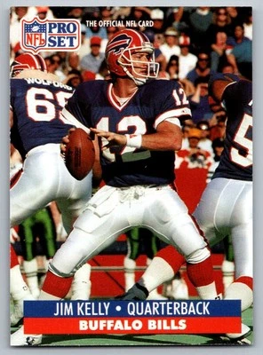 1991 Pro Set FACT Mobil Jim Kelly Buffalo Bills #78 - Image 1 of 2
