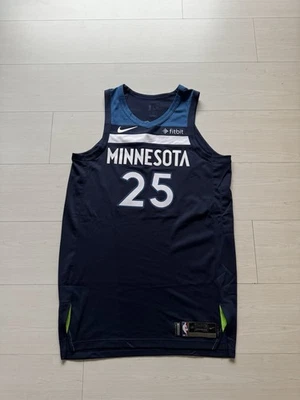 Camiseta Derrick Rose NBA Timberwolves ícone jogo autêntica corte profissional rara - Imagem 1 de 4