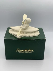 Statuina porcellana vintage DIPARTIMENTO 56 nevi che attraversano cieli stellati vacanze - Foto 1 di 11