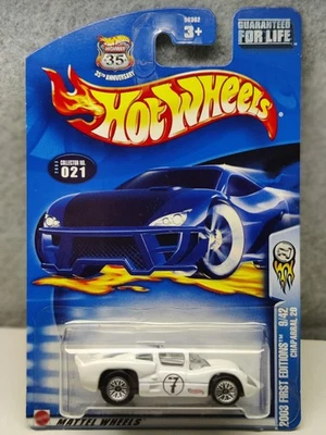 Hot Wheels 2003 First Editions #9/42 White CHAPARRAL 2D  - Coll#021 - Nice! - Image 1 of 4