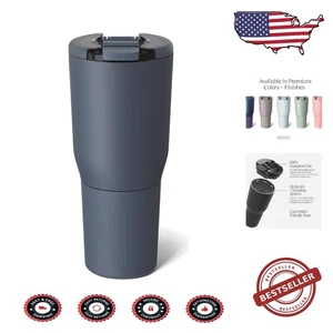 Luxury Nightfall Blue 35oz Insulated Travel Mug - Leak-Free & Dishwasher Safe - Picture 1 of 8