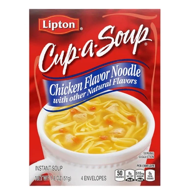 SOUP SECRETS Lipton Cup-a-Soup Sopa Instantánea Fideos de Pollo 4 Cuentas Para Caliente Foto 1 de 3