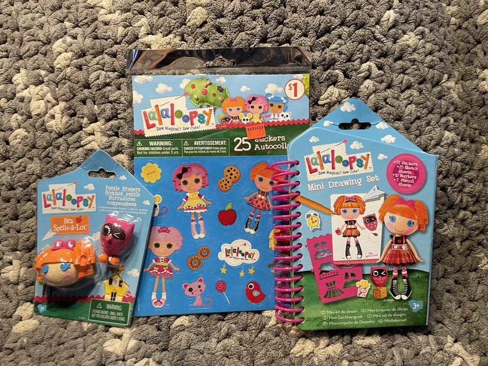 Mini juego de dibujo Lalaloopsy - Bea hechizos un lote libro con pegatinas y gomas de borrar Foto 1 de 4