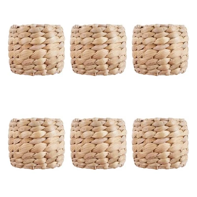  6 Pcs Porta Tovaglioli Anelli Portatovaglioli Da Tovagliolo Sposa - Immagine 1 di 4