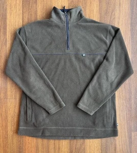 Vintage Y2K Colorado 1/4 Zip Fleece Chocolate Brown Large - Picture 1 of 5