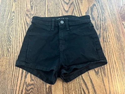 Wild Fable Juniors Black Jean Shorts - Size 0 - Waist 25R - Inseam 2” - Image 1 of 2