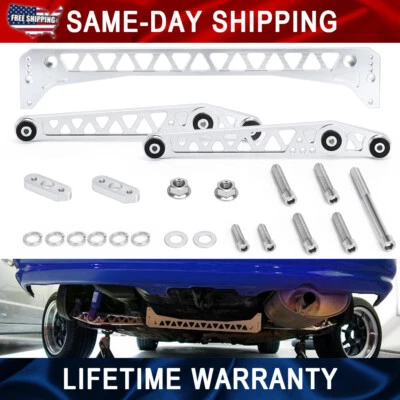 Billet Rear Lower Control Arm + Subframe Brace For Honda Civic EK 1996-2000 Alu - Image 1 of 4
