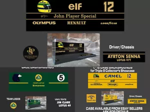 Pegatinas de fondo personalizadas patrocinador de McLaren MP4/13 para estuche F1 Minichamps 1/18 - Imagen 1 de 5