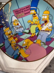 Set 4 Piatti da Collezione "I Simpson's" Alta Qualità PRCLN 4 Diversi - Foto 1 di 13