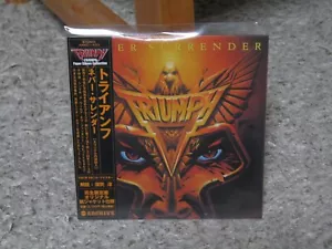TRIUMPH NEVER SURRENDER REMASTER RARE OOP JAPAN MINI-LP CD - Imagen 1 de 1