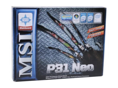 MSI P31 Neo-F MS-7392 v 1.0 Socket 775 Intel P31 DDR2 800 ATX Motherboard - Image 1 of 4