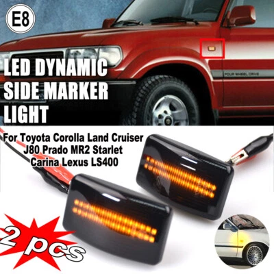 Indicador de luz LED dinámico lateral para Lexus LS400 Toyota MR2 Land Cruiser Foto 1 de 4